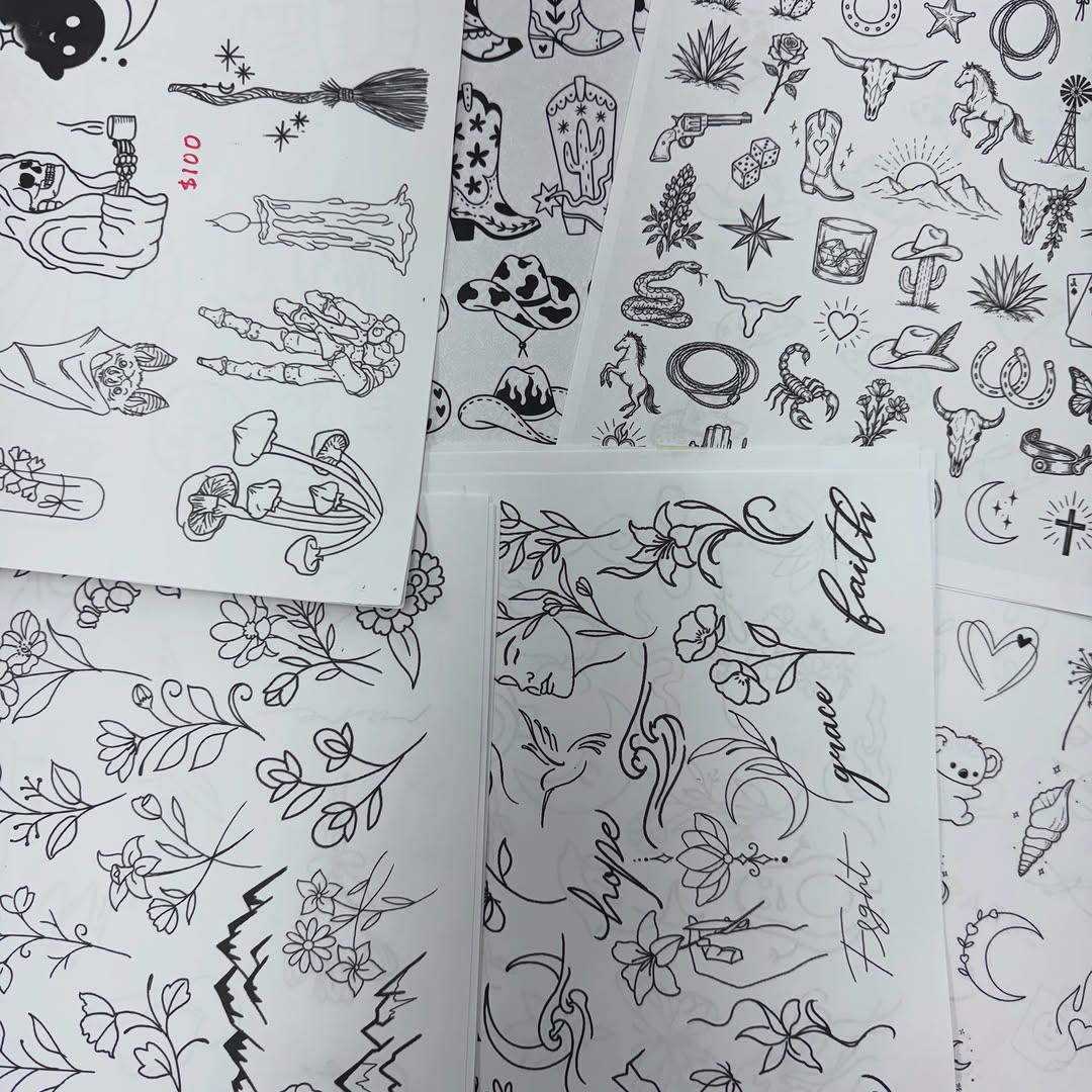 Flash sheet of small designs from the October 30–31 event.