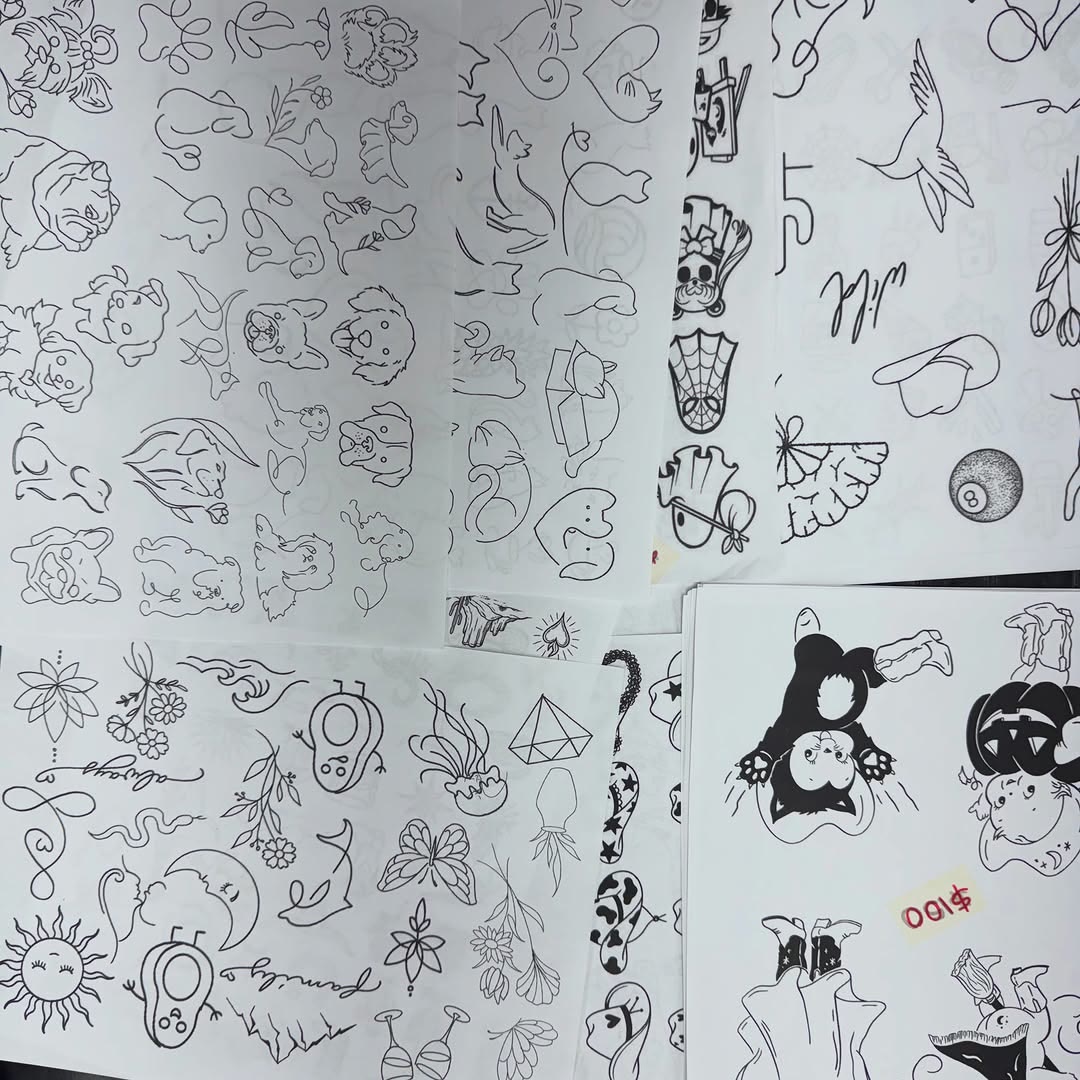Flash sheet of small designs from the October 30–31 event.